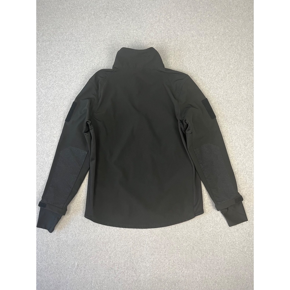Condor Patrol Jacket Mens L Black 1/4 Zip Extendable Cuffs Thumb Holes Pockets - Picture 12 of 15
